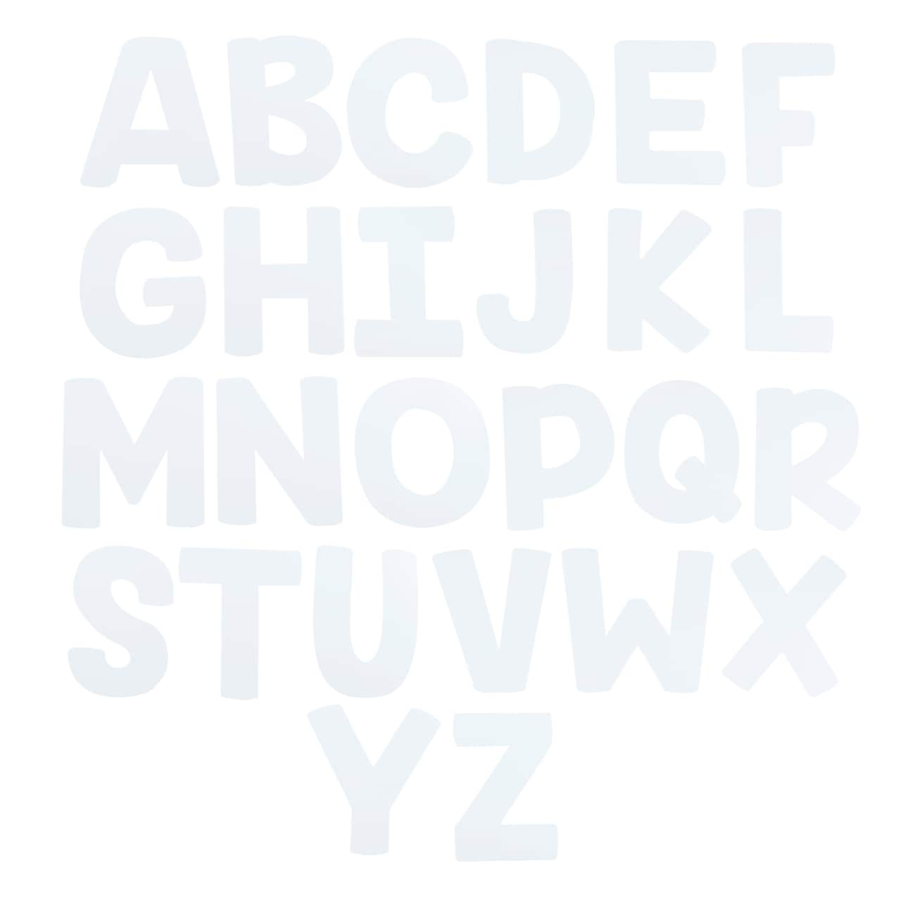 7" White Paper Collage Letters by Creatology™